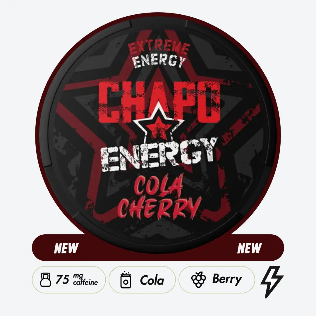 Chapo White Cola Cherry Caffeine Pouches - Pouchdaddy