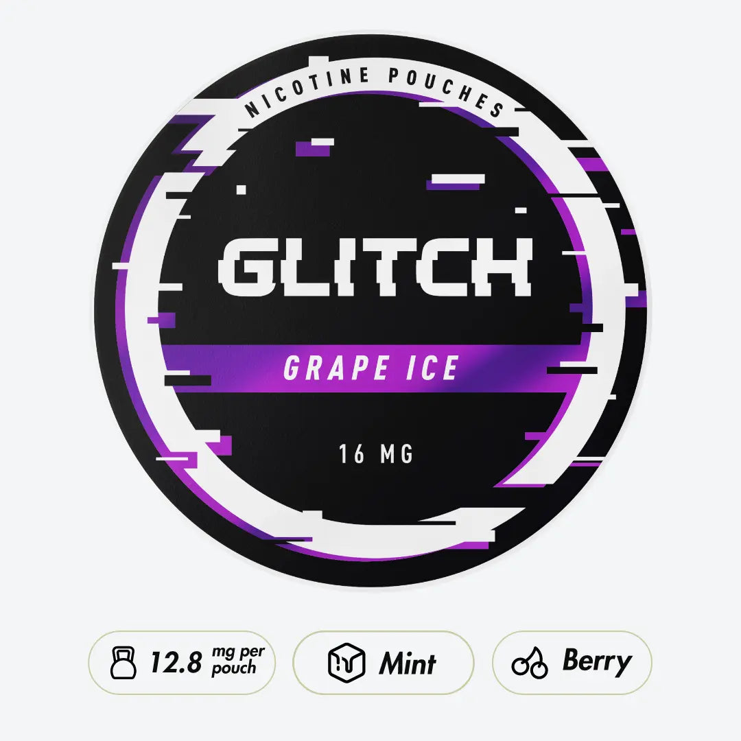 Glitch Grape Ice Strong - Pouchdaddy