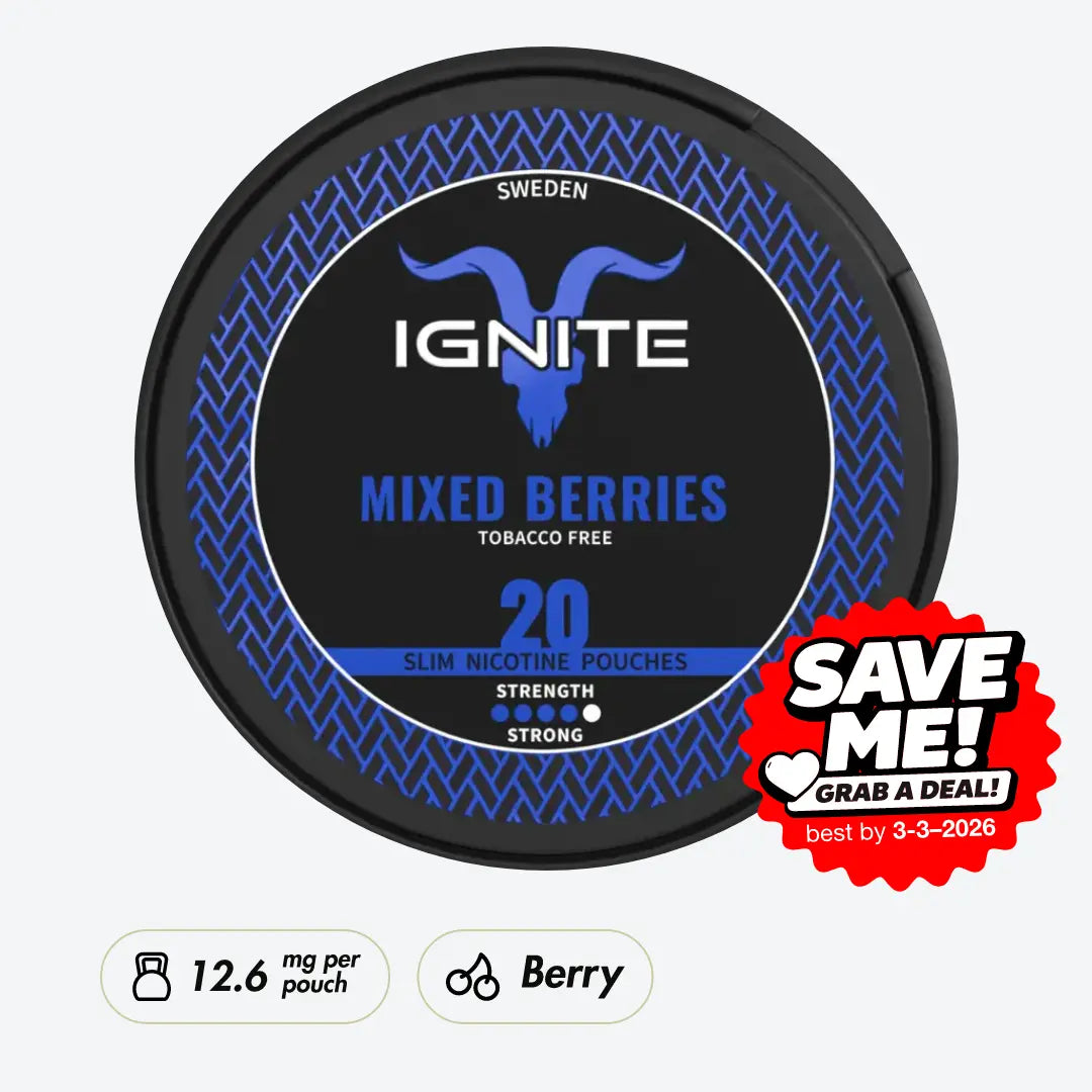 IGNITE Mixed Berries Strong - Pouchdaddy