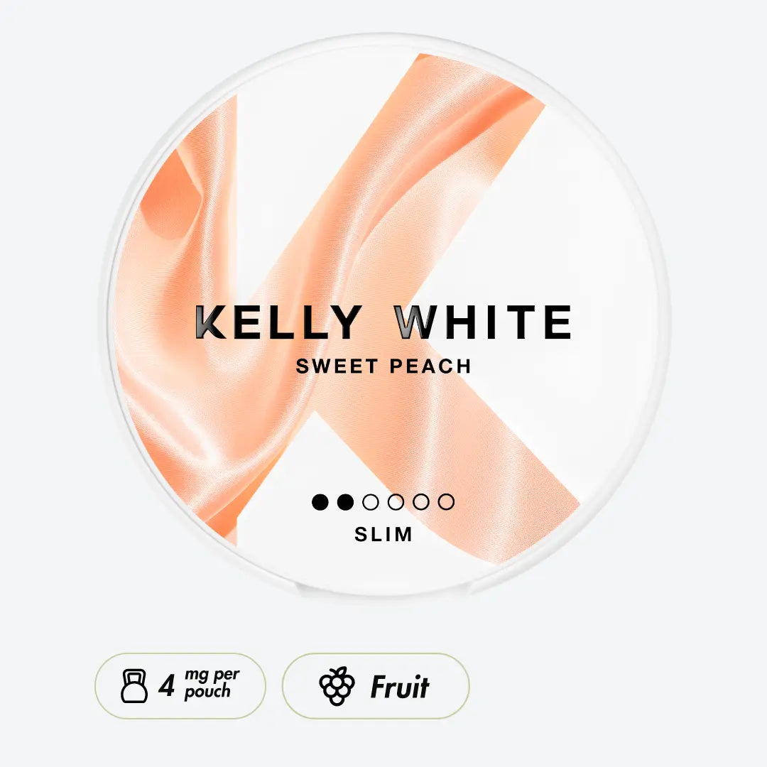 Kelly White Sweet Peach Slim - Pouchdaddy