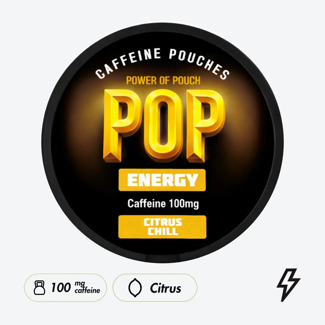 POP Citrus Chill Caffeine Pouches - Pouchdaddy
