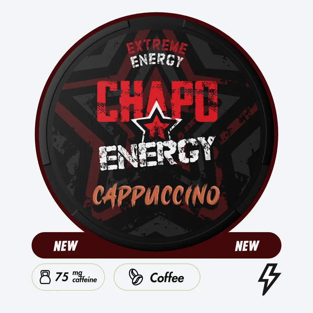 Chapo White Cappuccino Caffeine Pouches - Pouchdaddy