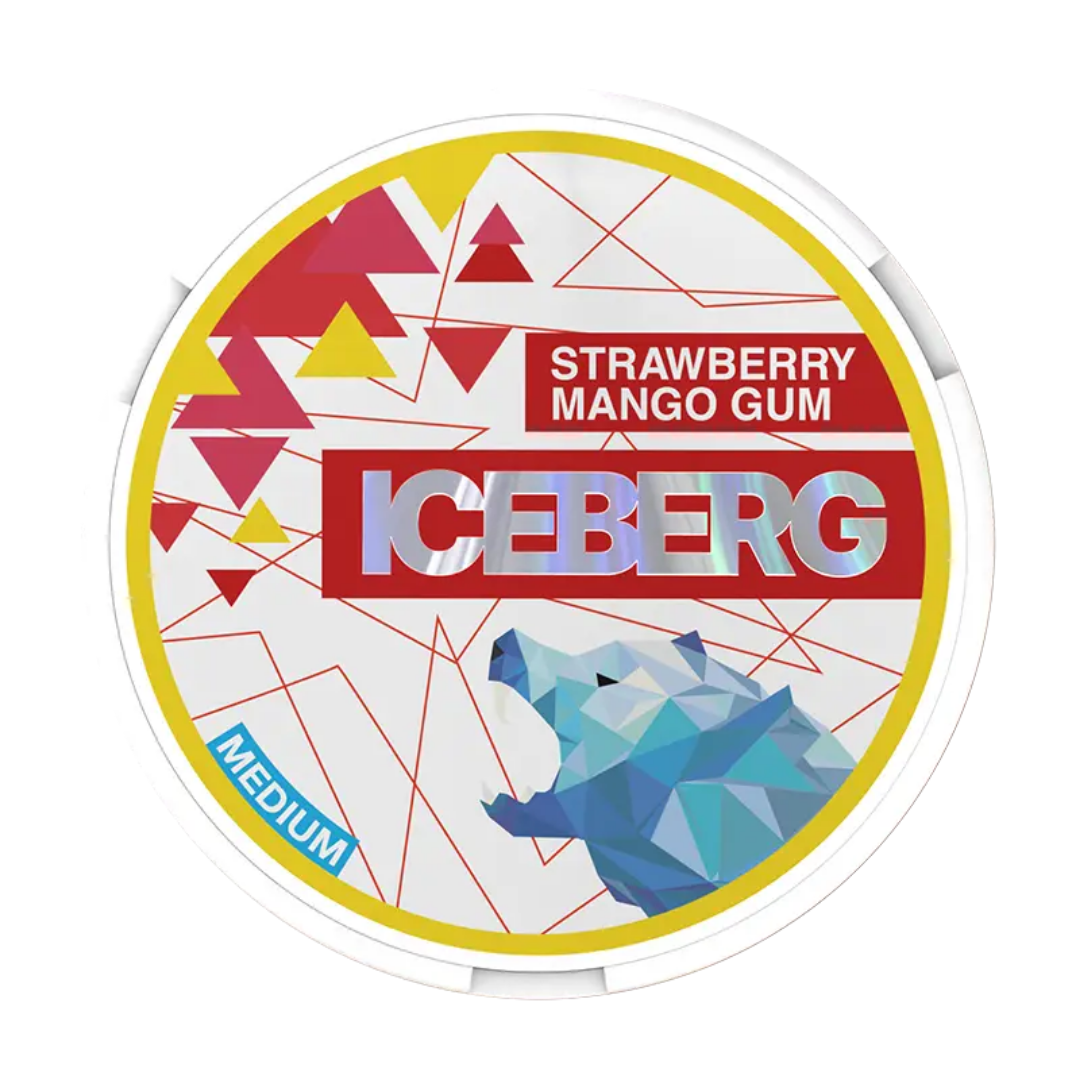 Iceberg Strawberry Mango Gum 20mg - Pouchdaddy