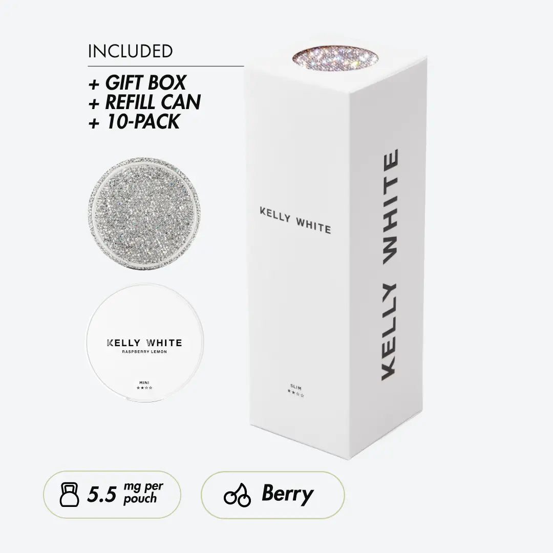 Kelly White Raspberry Lemon Champagne Box + Sparkling Kelly - Pouchdaddy