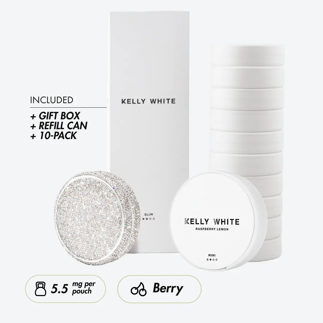 Kelly White Raspberry Lemon Champagne Box + Sparkling Kelly - Pouchdaddy