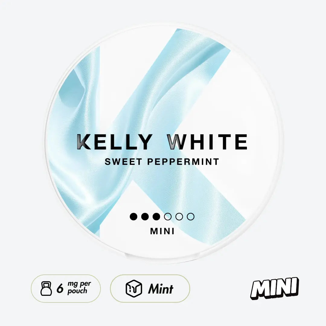 Kelly White Sweet Peppermint Mini - Pouchdaddy