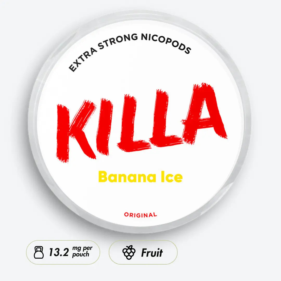 KILLA Banana Ice Slim Extra Strong - Pouchdaddy