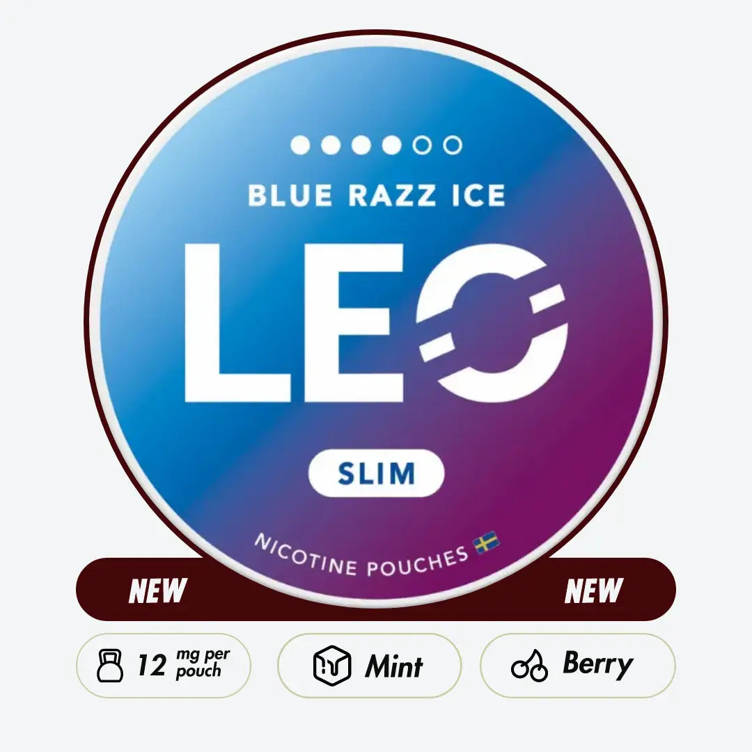LEO Blue Razz Ice Strong - Pouchdaddy