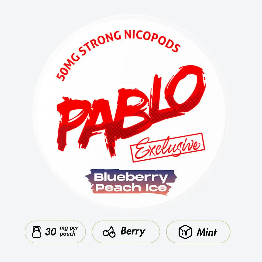 PABLO Exclusive Blueberry Peach Ice - Pouchdaddy