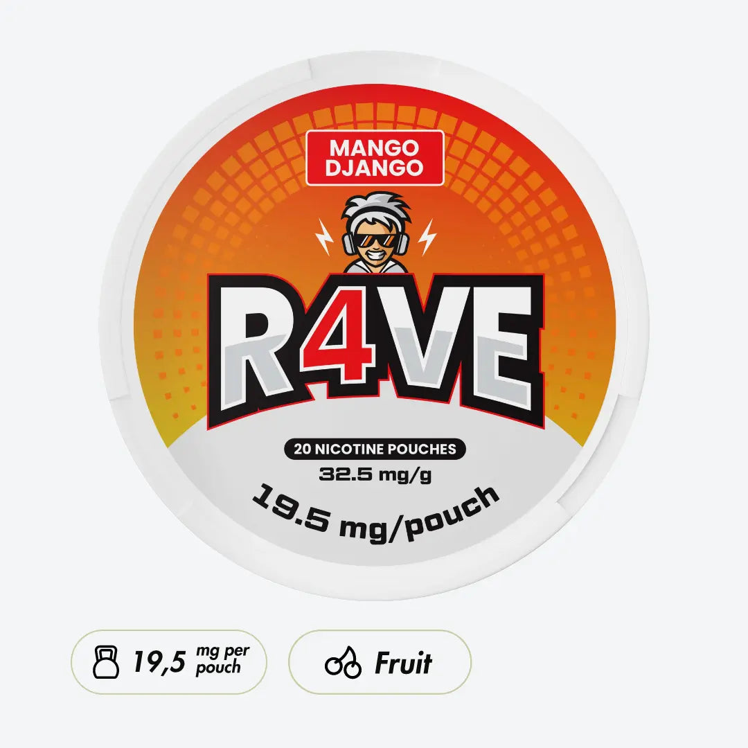 R4VE Mango Django 32,5mg - Pouchdaddy