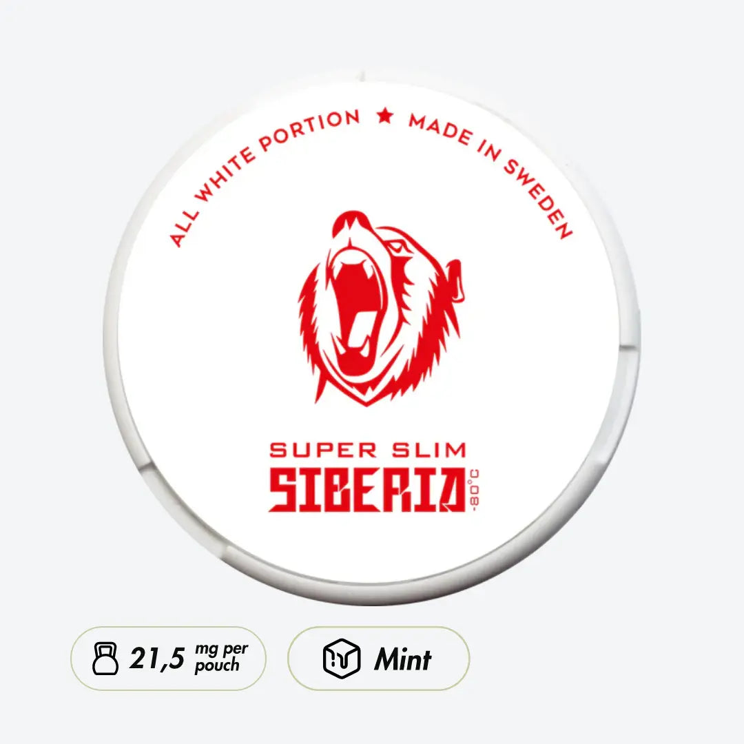 Siberia -80 All White Super Slim - Pouchdaddy