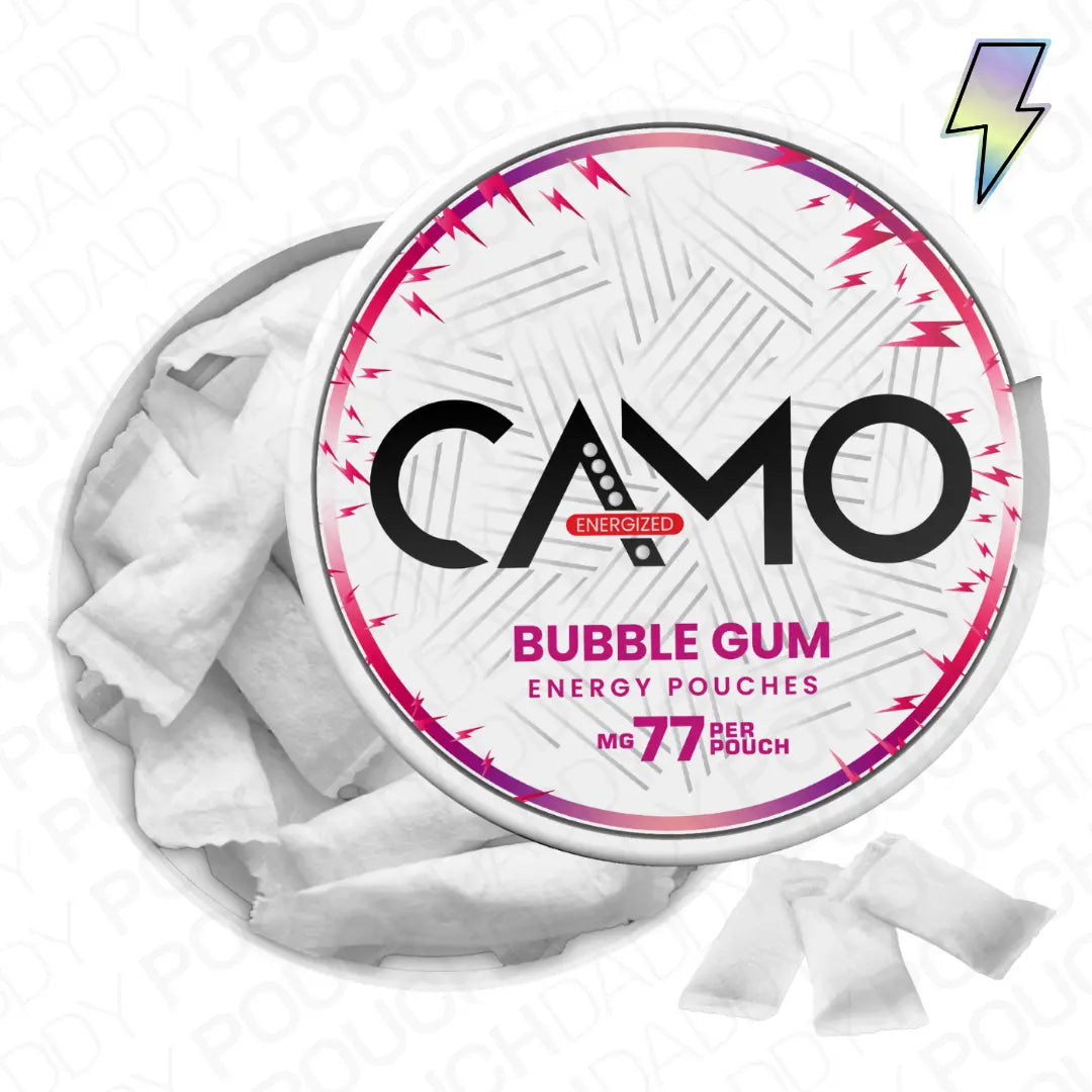 CAMO Bubble Gum Energy Pouches - Pouchdaddy
