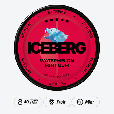 Iceberg Watermelon Mint Gum 50mg