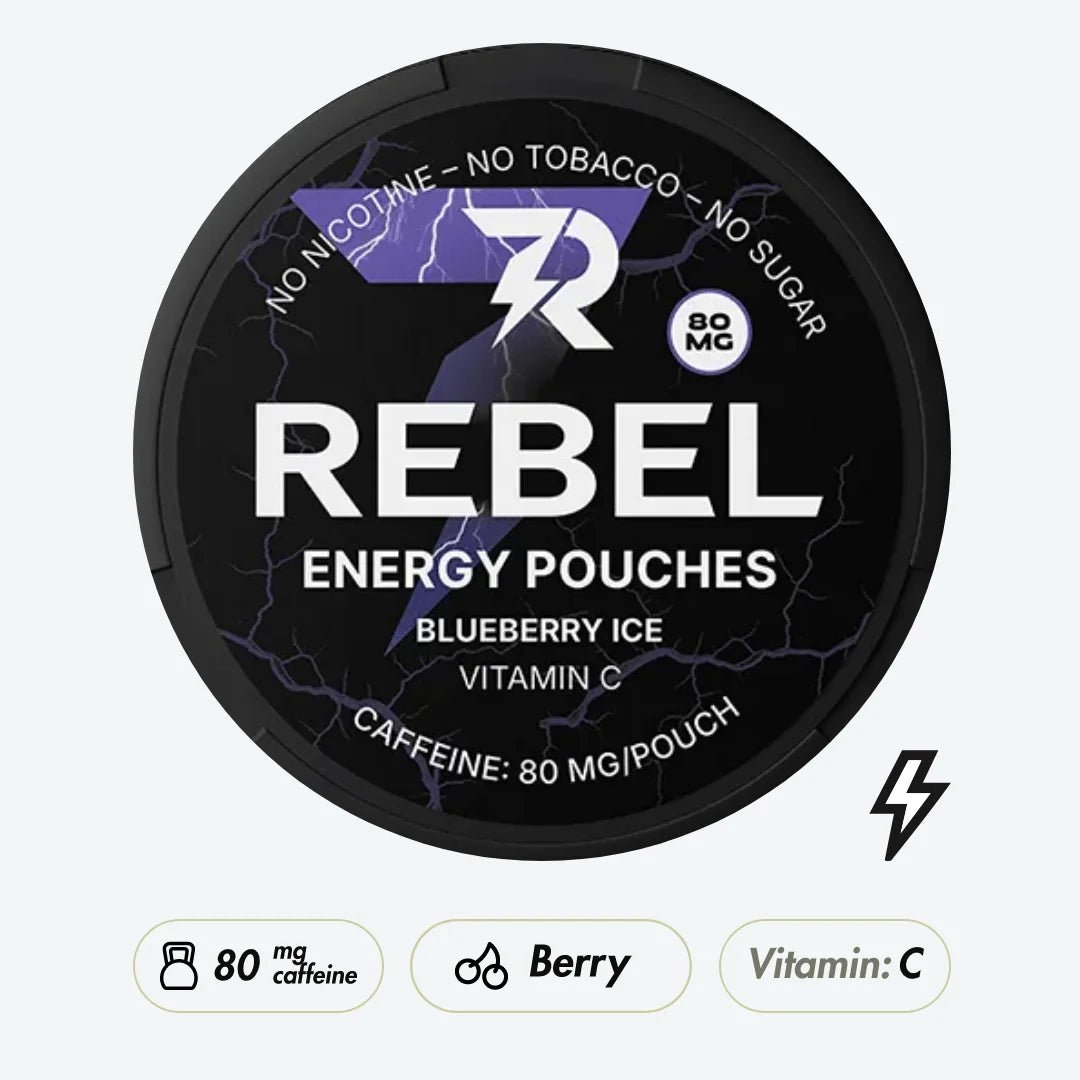 REBEL ENERGY Blueberry Ice - Pouchdaddy