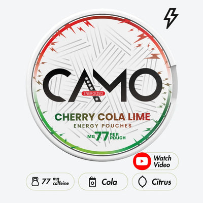 camo cherry cole lime energy pouches