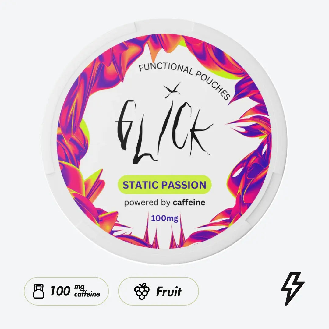 Glick Static Passion Caffeine Pouches - Pouchdaddy