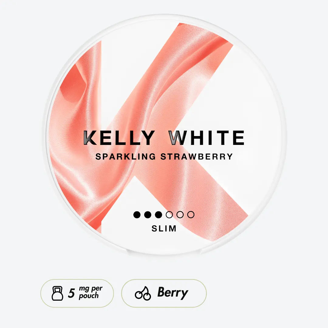 Kelly White Sparkling Strawberry - Pouchdaddy