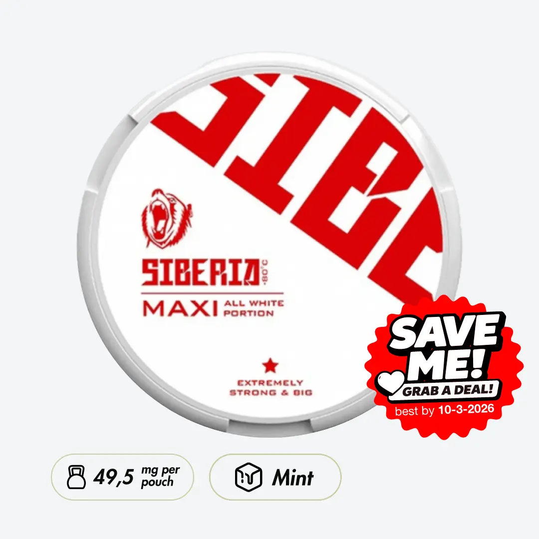 Siberia Maxi All White Portion - Pouchdaddy