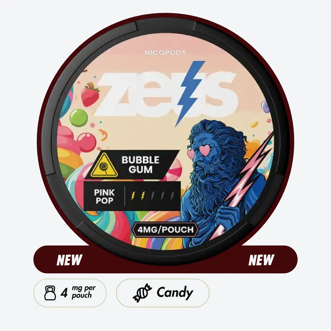 ZEUS Bubble Gum 4mg - Pouchdaddy