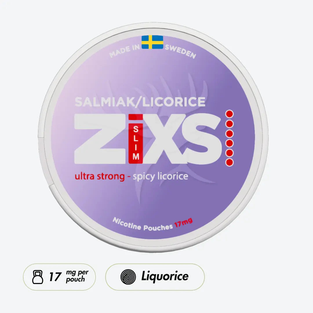 ZIXS Salmiak / Licorice Ultra Strong Slim - Pouchdaddy